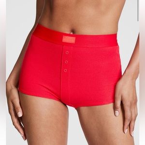 VICTORIAS SECRET PINK HIGH-WAIST BOYSHORT PANTY UNDERWEAR. NWT